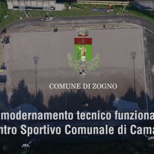 Video dell' Ammodernamento tecnico funzionale del Centro Sportivo Comunale di Camanghè