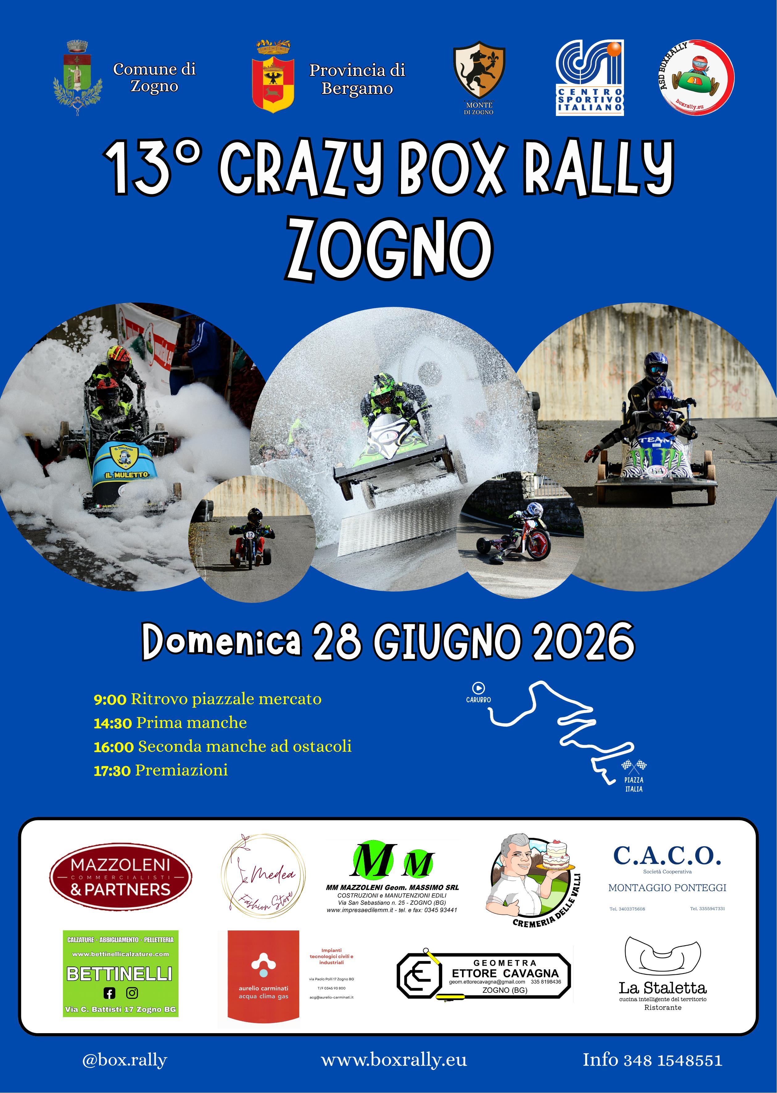 2026-06-28 13° CRAZY BOX RALLY ZOGNO 2026-06-28 13° CRAZY BOX RALLY ZOGNO