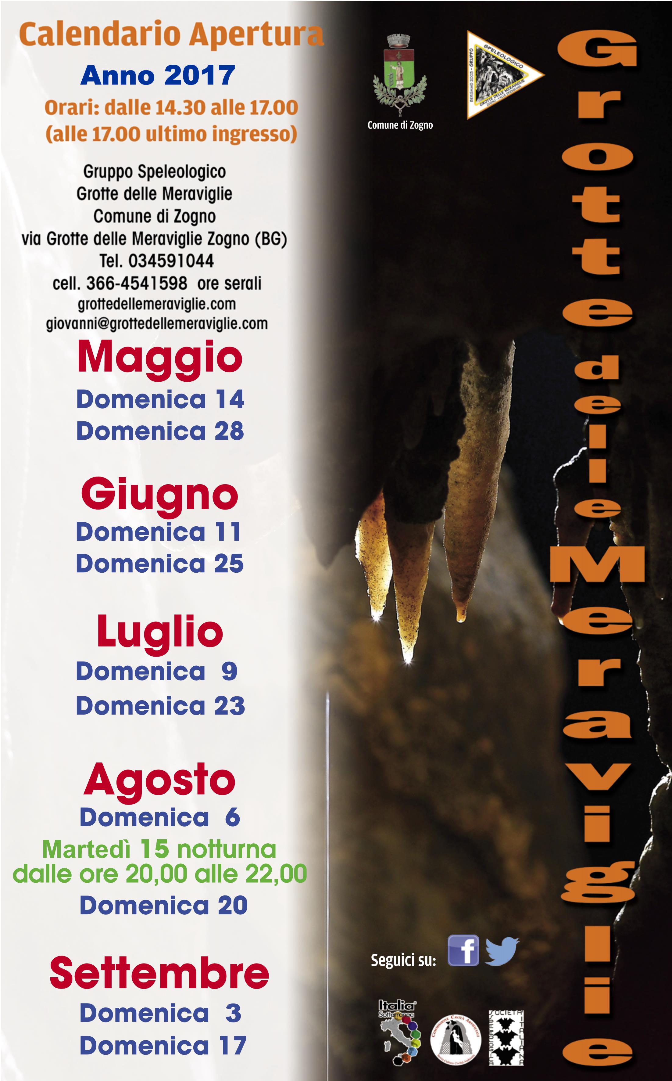 Apertura con visita guidata alle Grotte delle Meraviglie 