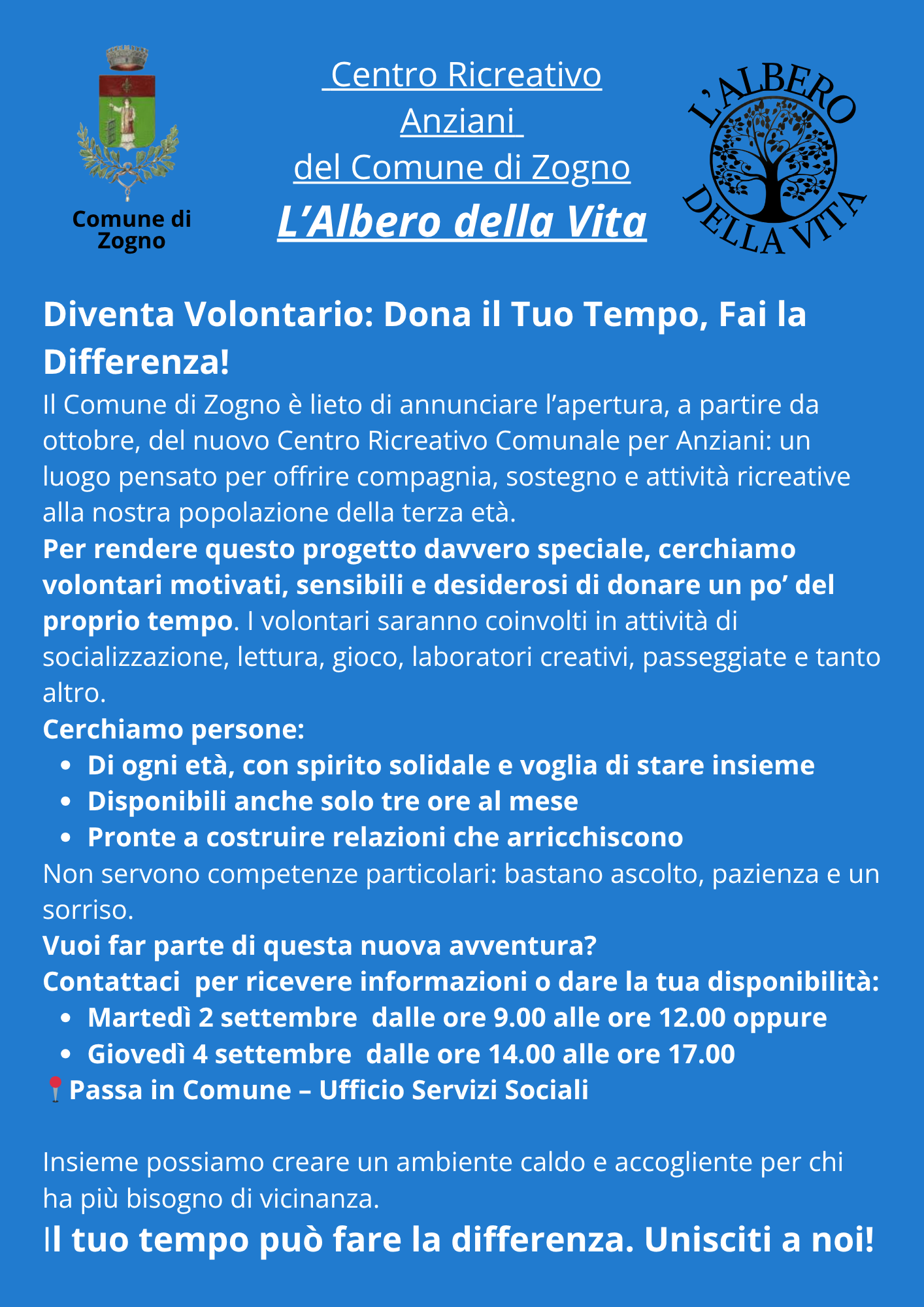 2025-08-04 ricerca volontari CRA