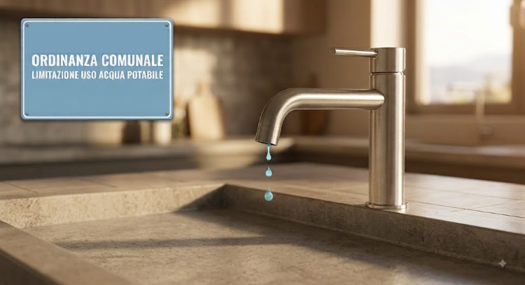 Nuova ordinanza per il risparmio idrico e limitazioni per l’utilizzo dell’acqua potabile.