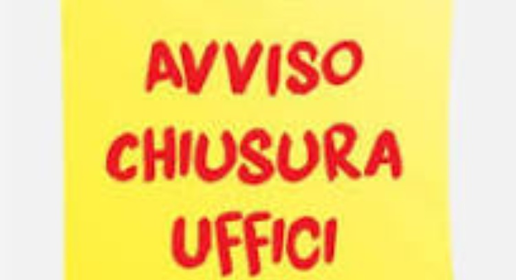 CHIUSURA UFFICIO ANAGRAFE POMERIGGIO 04.09.2025