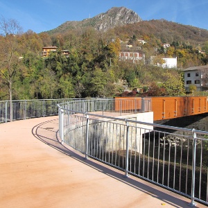 Ponte ciclopedonale sul Brembo in loc. Ambria a Zogno, sarà chiuso al transito dal 26 al 29 maggio