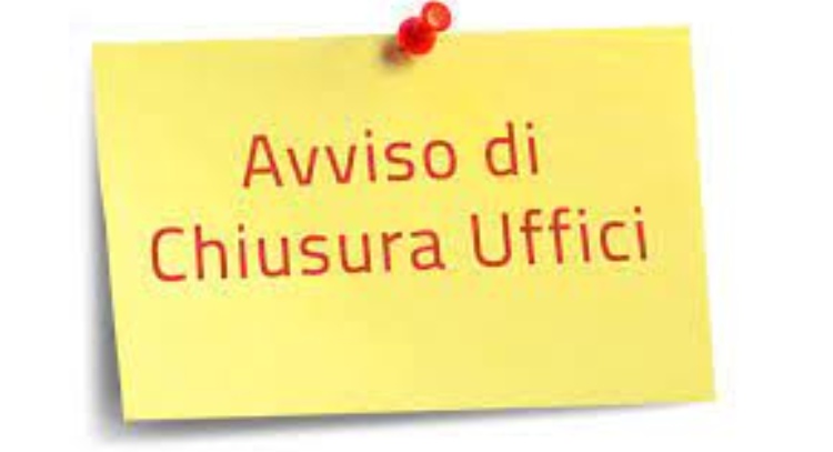 Avviso chiusura ufficio Servizi Demografici il giorno 16 AGOSTO 2025