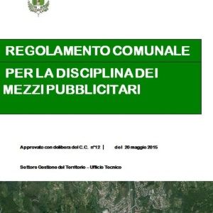 Regolamento disciplina mezzi pubblicitari