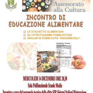 Incontro di educazione alimentare