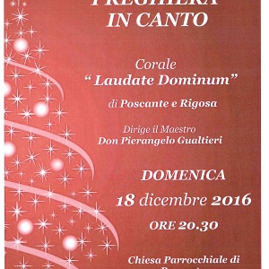 Preghiera in Canto - domenica 18 dicembre 2016 ore 20.30