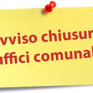 CHIUSURA UFFICIO ANAGRAFE