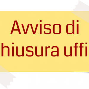 CHIUSURA ANAGRAFE 25.11.2025